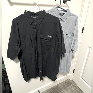 2 XL Under Armour Short Seleeve shirts